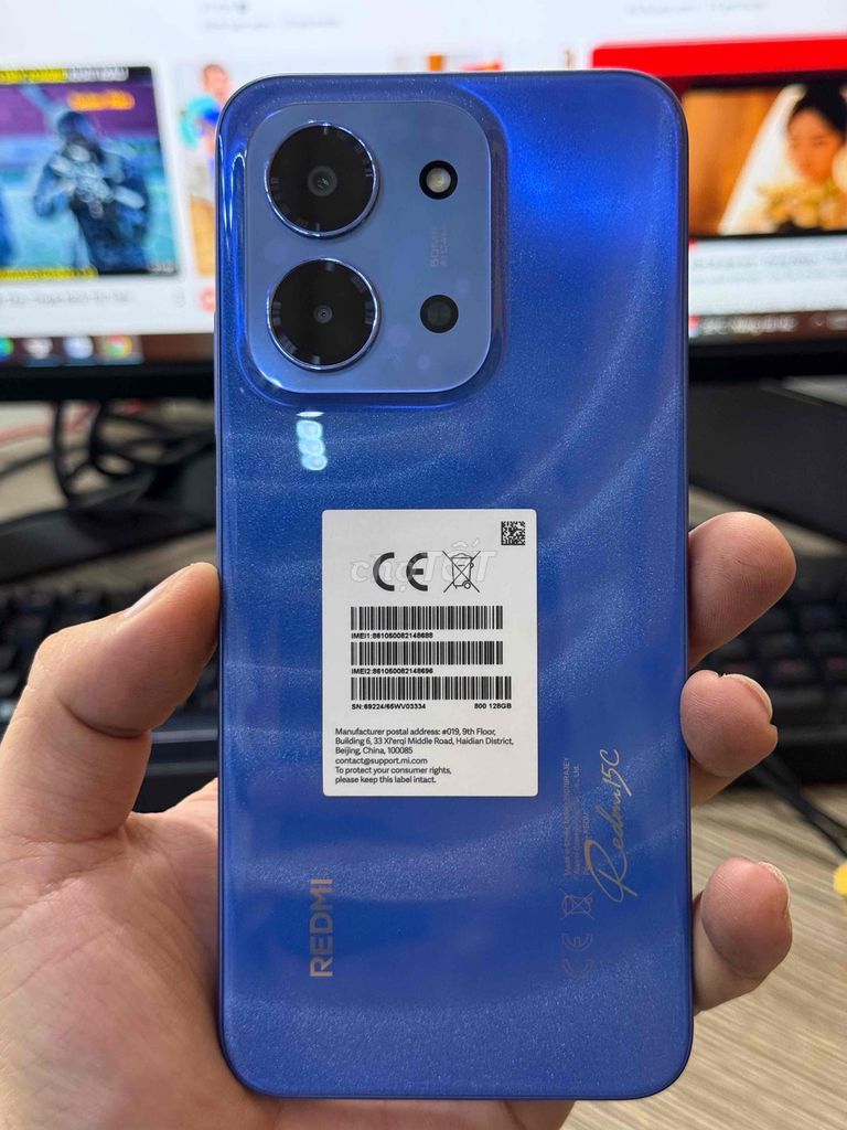 Xiaomi Redmi 15C 4GB/128GB Xanh Like New. Mua bán Điện thoại tại Thành phố Thuận An Bình Dương được đăng bởi Nguyễn Hữu Đô hình 1