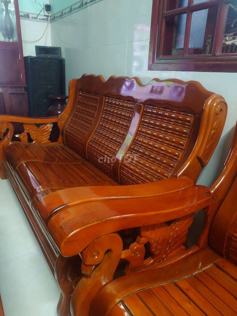 Bàn ghế salon gỗ tự nhiên