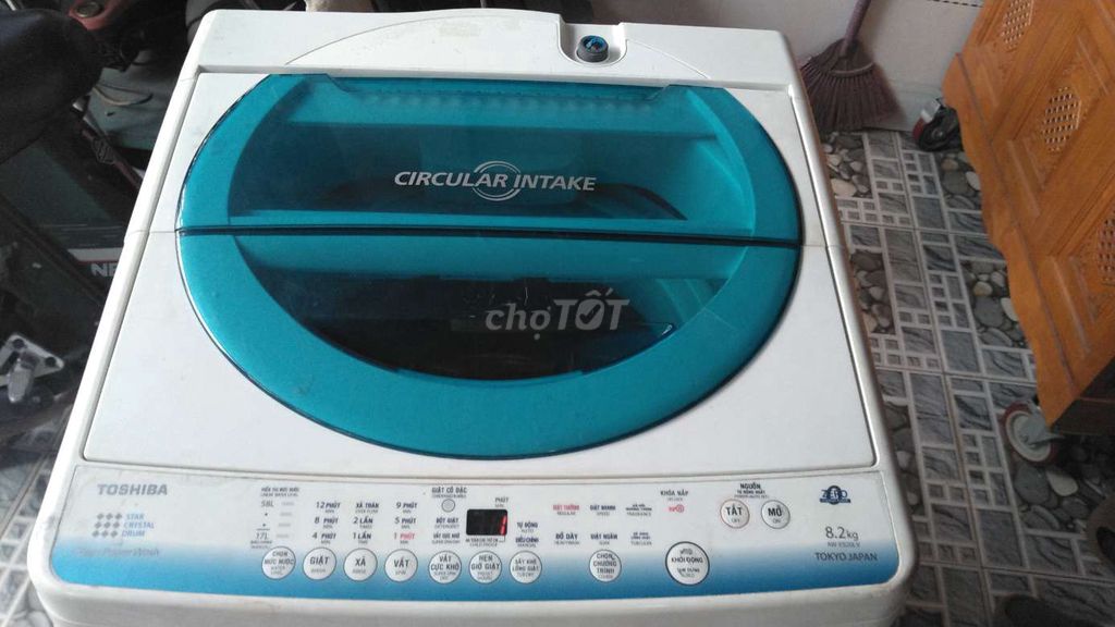 Máy giặt Toshiba 8.2kg Trắng, Xám Nhật Bản. Mua bán Máy giặt tại Thành phố Biên Hòa Đồng Nai được đăng bởi Trần đình quốc việt  hình 1