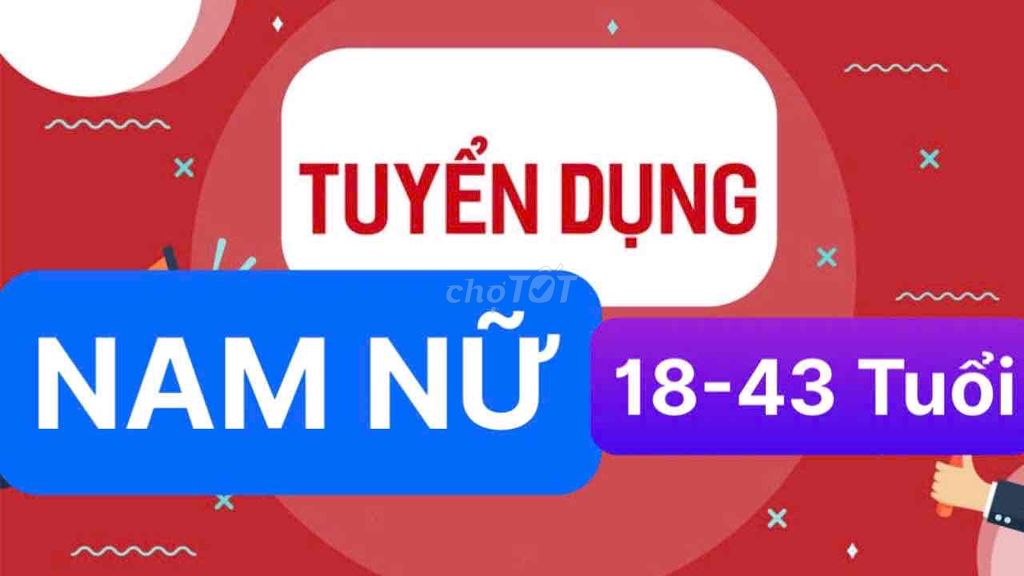 🔴🔴🔴TUYỂN NAM NỮ CÔNG NHÂN THỜI VỤ- LƯƠNG CAO