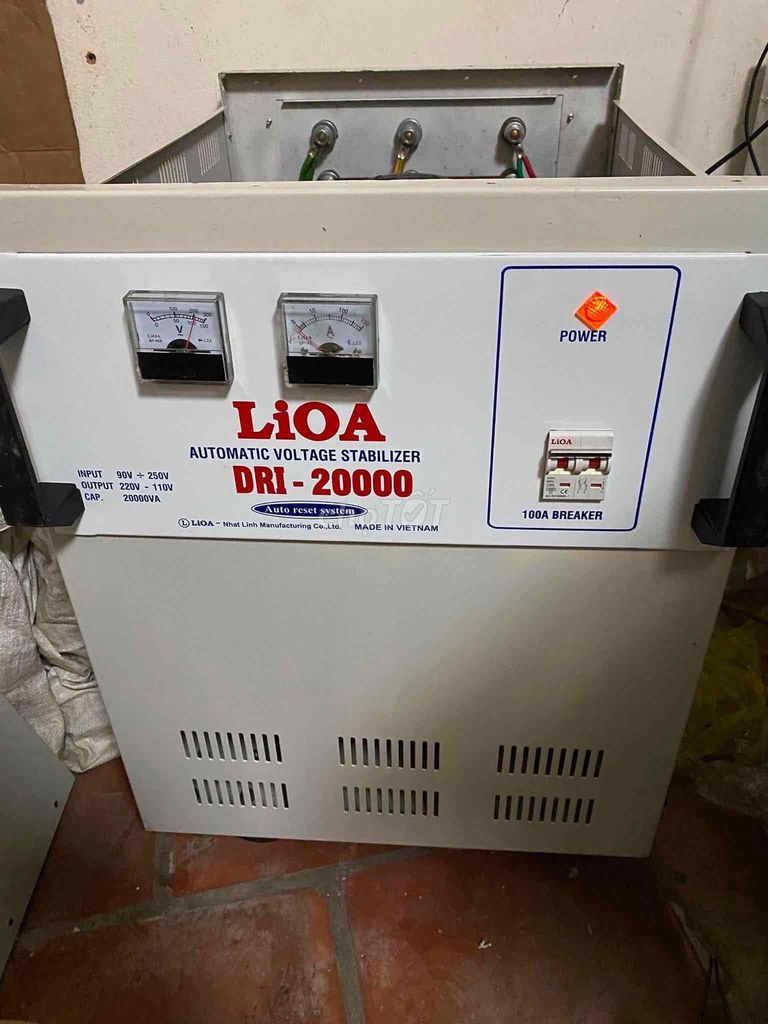 Ổn áp LIOA DRI-20000 20000VA. Mua bán Đồ chuyên dụng, Giống nuôi trồng tại Quận Long Biên Hà Nội được đăng bởi Quang Đạt hình 1