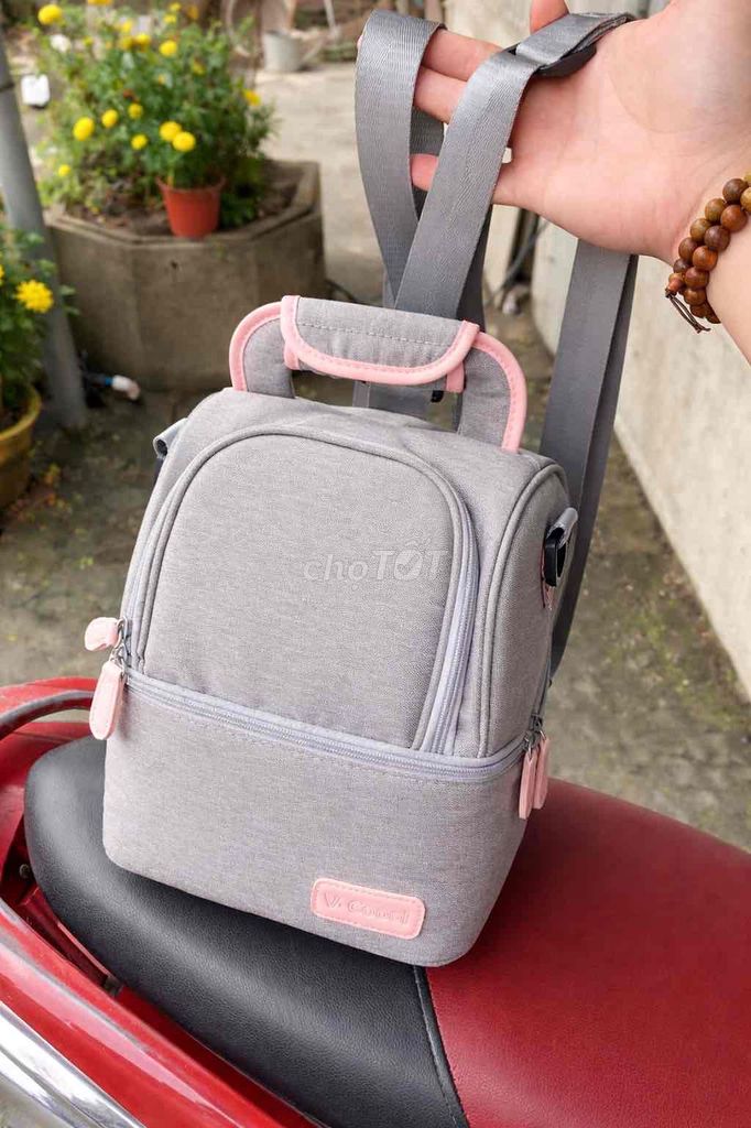 Túi giữ nhiệt Vải Xám 2 ngăn. Mua bán Mẹ và bé tại Thành phố Huế Thừa Thiên Huế được đăng bởi CHị Nhi hình 1