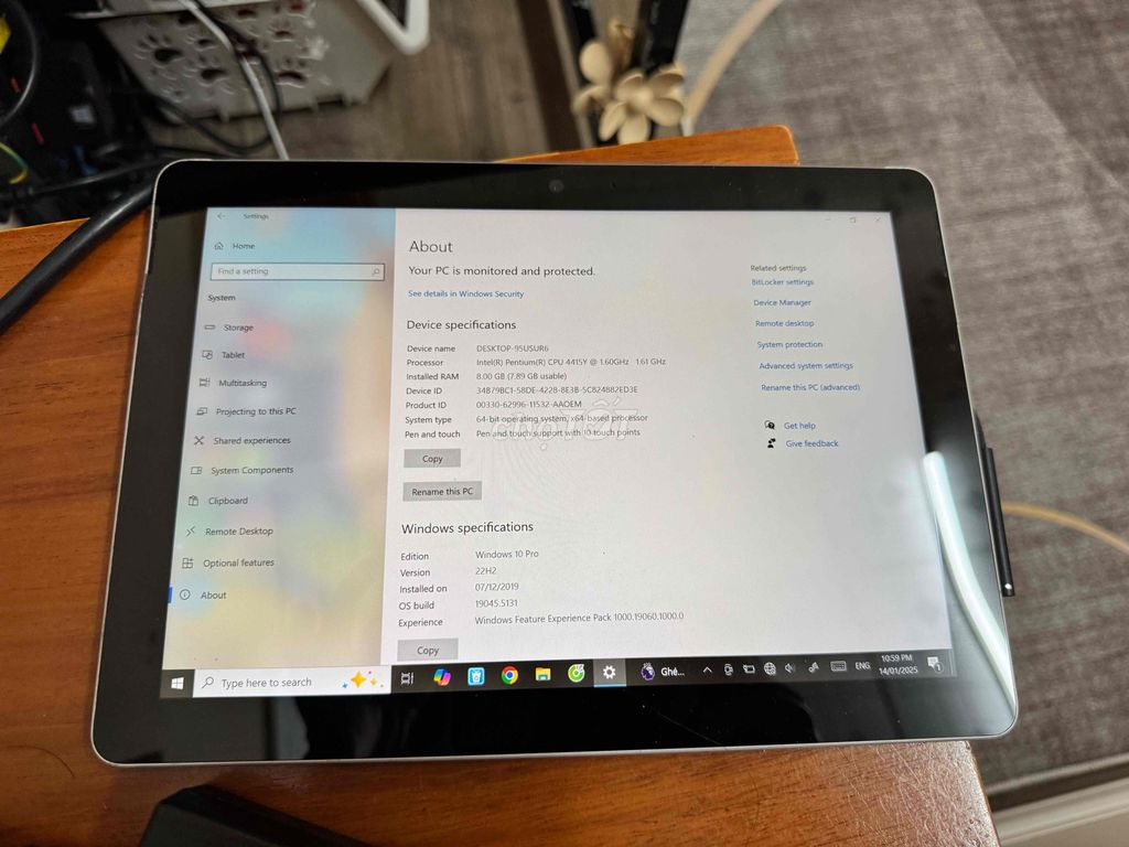 Microsoft Surface Go 4415Y 8GB/128GB Đã qua sử dụn. Mua bán Máy tính bảng tại Thành phố Sóc Trăng Sóc Trăng được đăng bởi hoang st hình 1