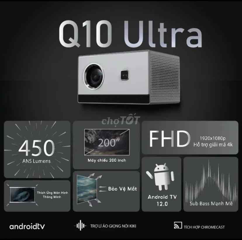 Máy chiếu Q10 Ultra Full HD. Mua bán Đồ dùng văn phòng tại Huyện Đức Trọng Lâm Đồng được đăng bởi Từ Đức hình 1