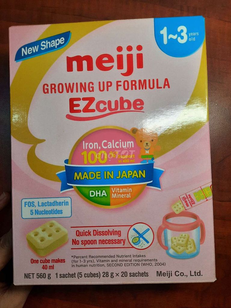 Sữa Meiji 1~3 Years (EZcube) Nhật Bản