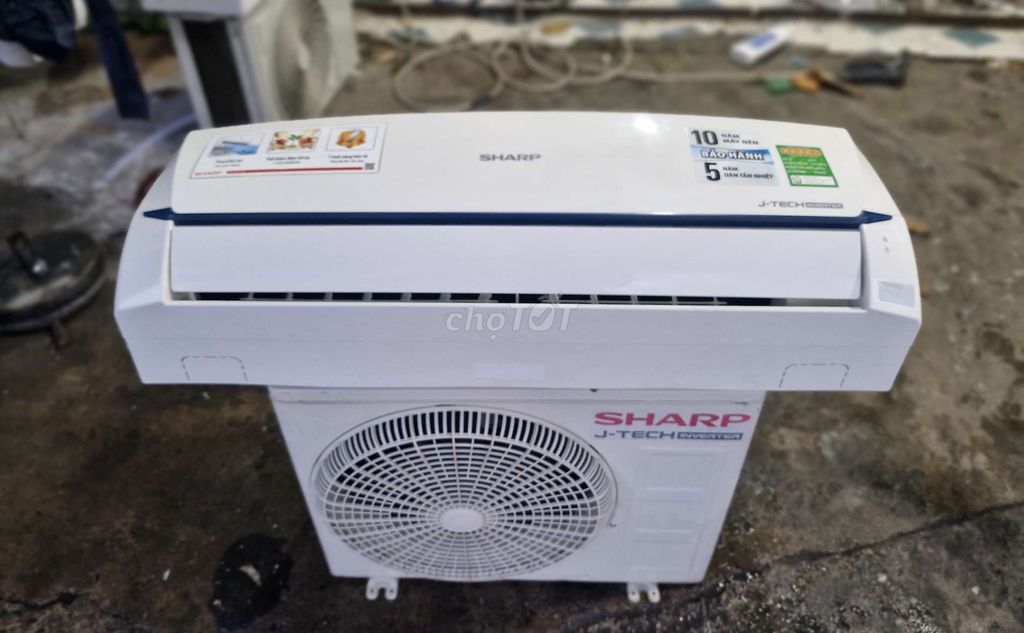 Máy lạnh Sharp 1hp inveter miễn phí lắp đặt bh 6th