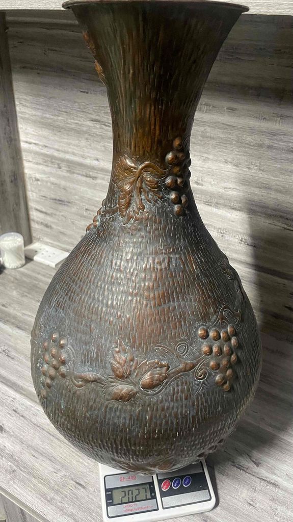 Bình tì bà De.Casagrande Đồng đỏ Italy 1950. Mua bán Đồ sưu tầm, đồ cổ tại Thành phố Bà Rịa Bà Rịa - Vũng Tàu được đăng bởi Tuấn Trần Ngọc hình 1