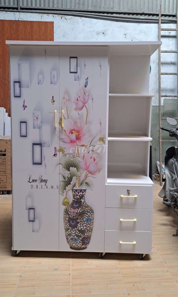 Tủ nhựa đái lian 1m25*1m85 cm