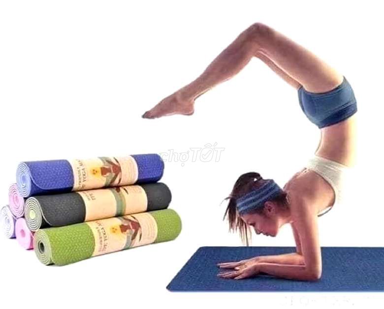 Thảm tập yoga 2 lớp đa năng dày 6mm