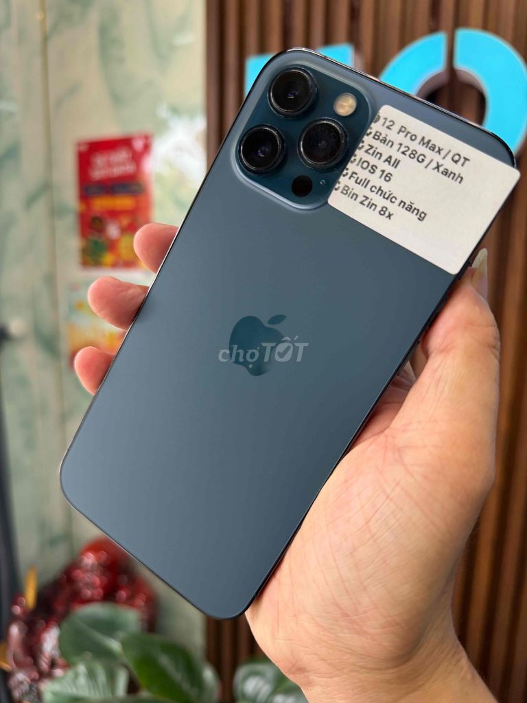 🍎 12 Pro Max  QT / Zin All 128G / IOS 16. Mua bán Điện thoại tại Thành phố Huế Thừa Thiên Huế được đăng bởi Hoàng Lộc Smartphone  hình 1