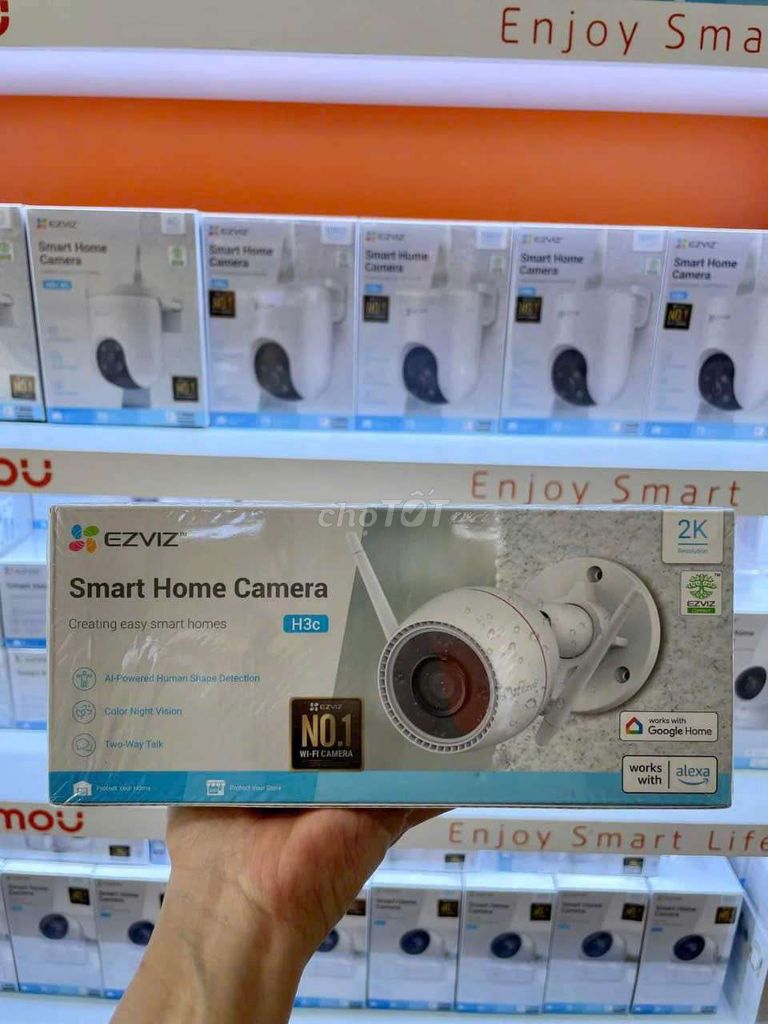 Camera H3C Wifi 3MP đàm thoại 2 chiều màu 24/24