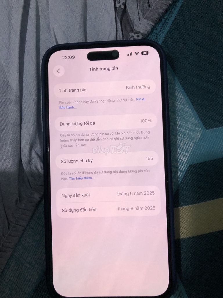 iPhone 15 Pro Max 256GB Xanh Mới. Mua bán Điện thoại tại Thị xã Bến Cát Bình Dương được đăng bởi Vinh Huynh quang hình 1