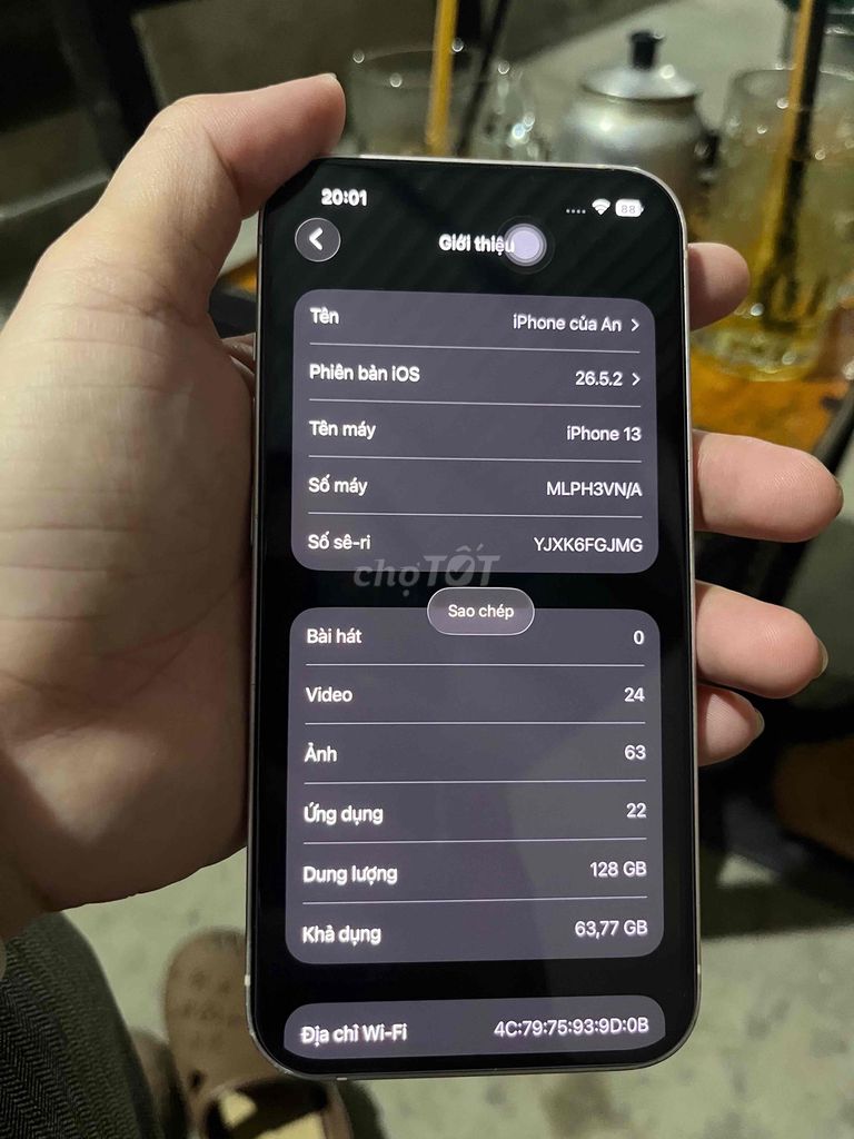 iPhone 13 128GB zin. Mua bán Điện thoại tại Huyện Trà Ôn Vĩnh Long được đăng bởi Thúy hình 1