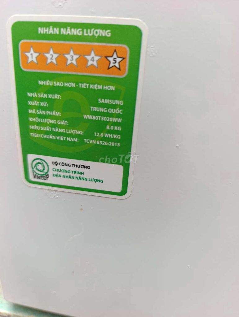 Thanh lý máy giặt Samsung 8kg đời mới inverter. Mua bán Máy giặt tại Quận Gò Vấp Tp Hồ Chí Minh được đăng bởi Lý Xuân Sơn  hình 3
