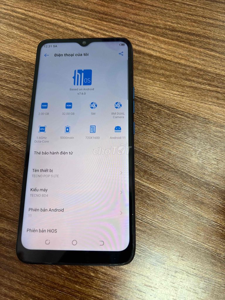 Tecno Pop 5 Lite 2GB/32GB Xanh. Mua bán Điện thoại tại Thành phố Tân An Long An được đăng bởi lê văn thái hình 1