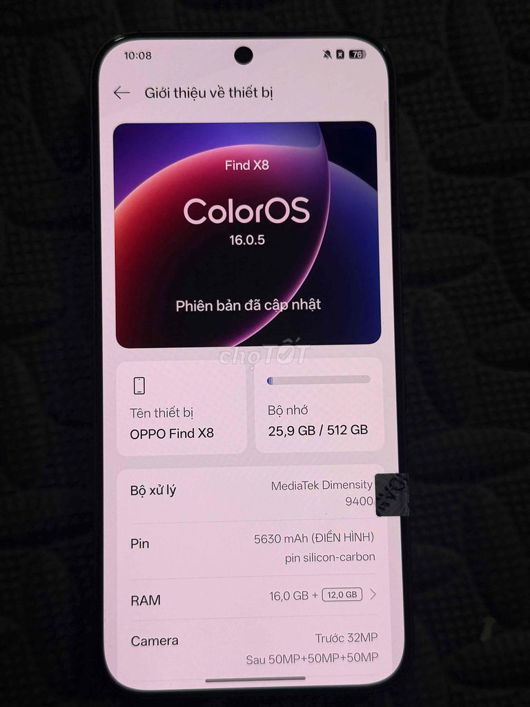 Oppo Find X8 5G 512GB Đen. Mua bán Điện thoại tại Quận Phú Nhuận Tp Hồ Chí Minh được đăng bởi  Kim ngọc hình 1