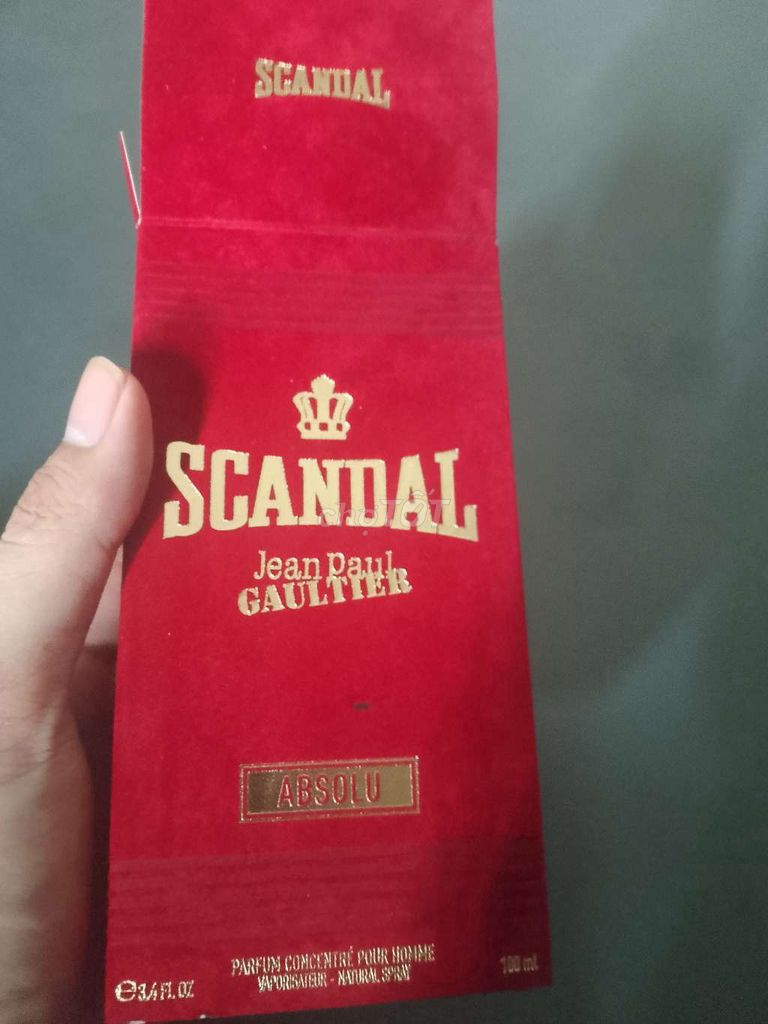 Nước hoa Jean Scandal  Nam 100m. Mua bán Nước hoa tại Quận 8 Tp Hồ Chí Minh được đăng bởi LƯU CĂN hình 1