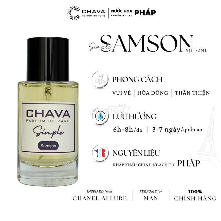 [COMBO QUÀ TẶNG] 1 NƯỚC HOA SIMPLE 50ML - CHAVA