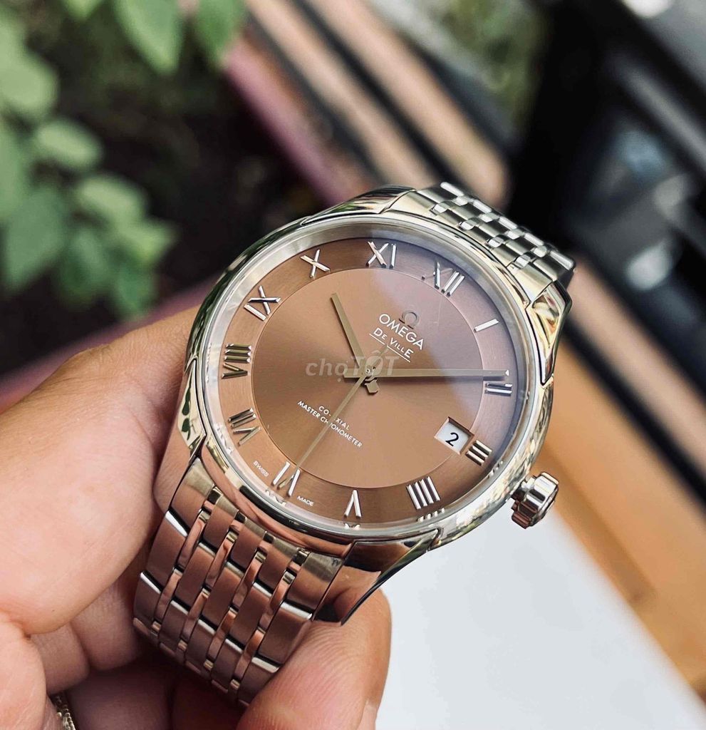 Omega De Ville Hour Vision Nam Nâu cá hồi. Mua bán Đồng hồ tại Quận Hoàng Mai Hà Nội được đăng bởi tuấn ninh  hình 1