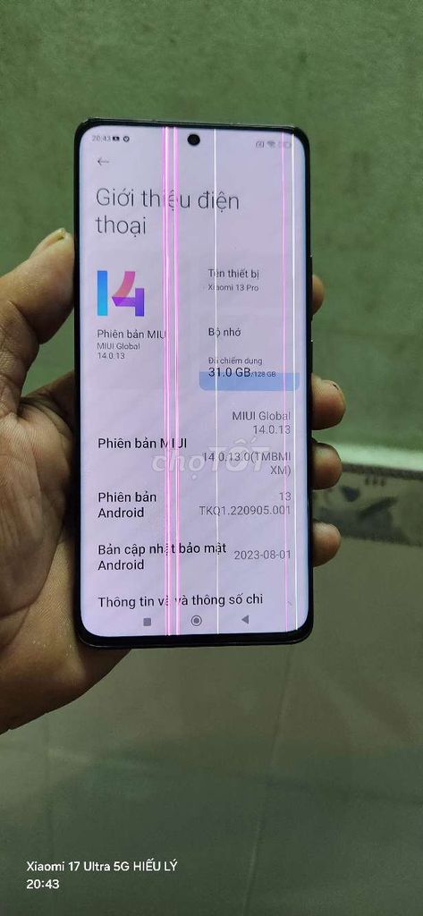 Xiaomi 13 Pro Snapdragon 8 Gen 2 Đen. Mua bán Điện thoại tại Quận 12 Tp Hồ Chí Minh được đăng bởi Lý Thanh hieu hình 1