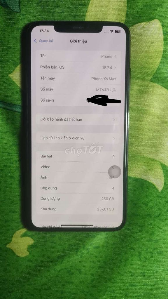 Apple iPhone Xs Max 256GB Đen. Mua bán Điện thoại tại Quận 10 Tp Hồ Chí Minh được đăng bởi Xabi Alonso hình 1
