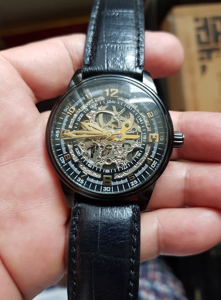 Đồng hồ Nhật tự động AKRIBOS skeleton