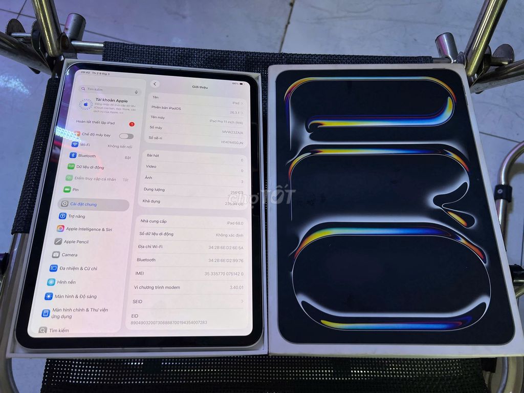 máy iPad Pro 13 inch 256GB Bạc M4 Wifi đẹp. Mua bán Máy tính bảng tại Quận 12 Tp Hồ Chí Minh được đăng bởi KPApple hình 1