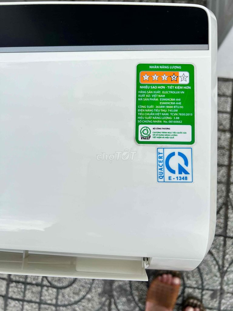 Máy lạnh Electrolux 1 hp m.ới 90%