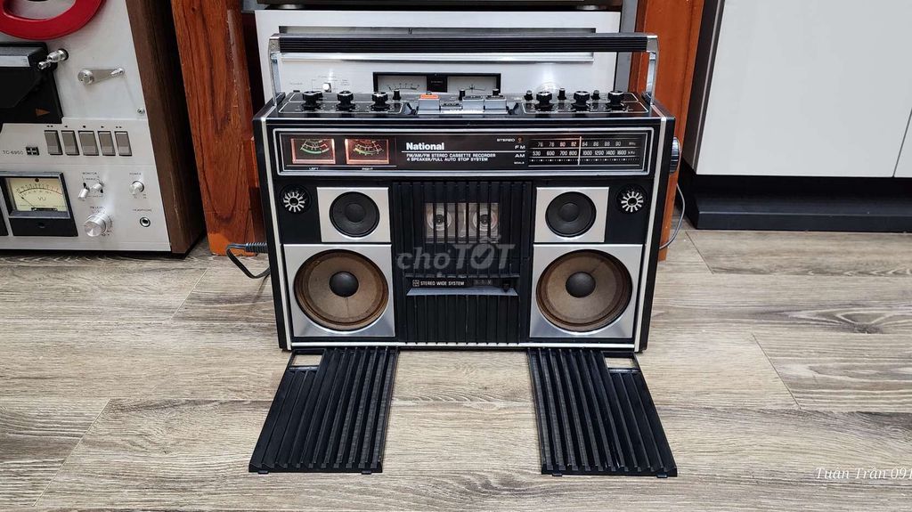 Đài Cassette National Đen. Mua bán Tivi, Âm thanh tại Huyện Hoài Đức Hà Nội được đăng bởi Tuấn Trần hình 1