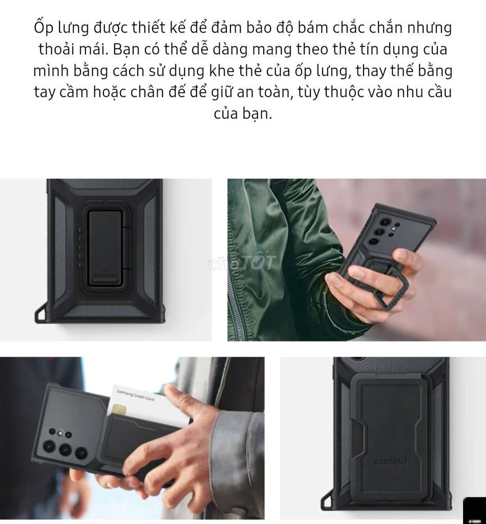 Ốp SS S23 Ultra chính hãng, Rugged Gadget case