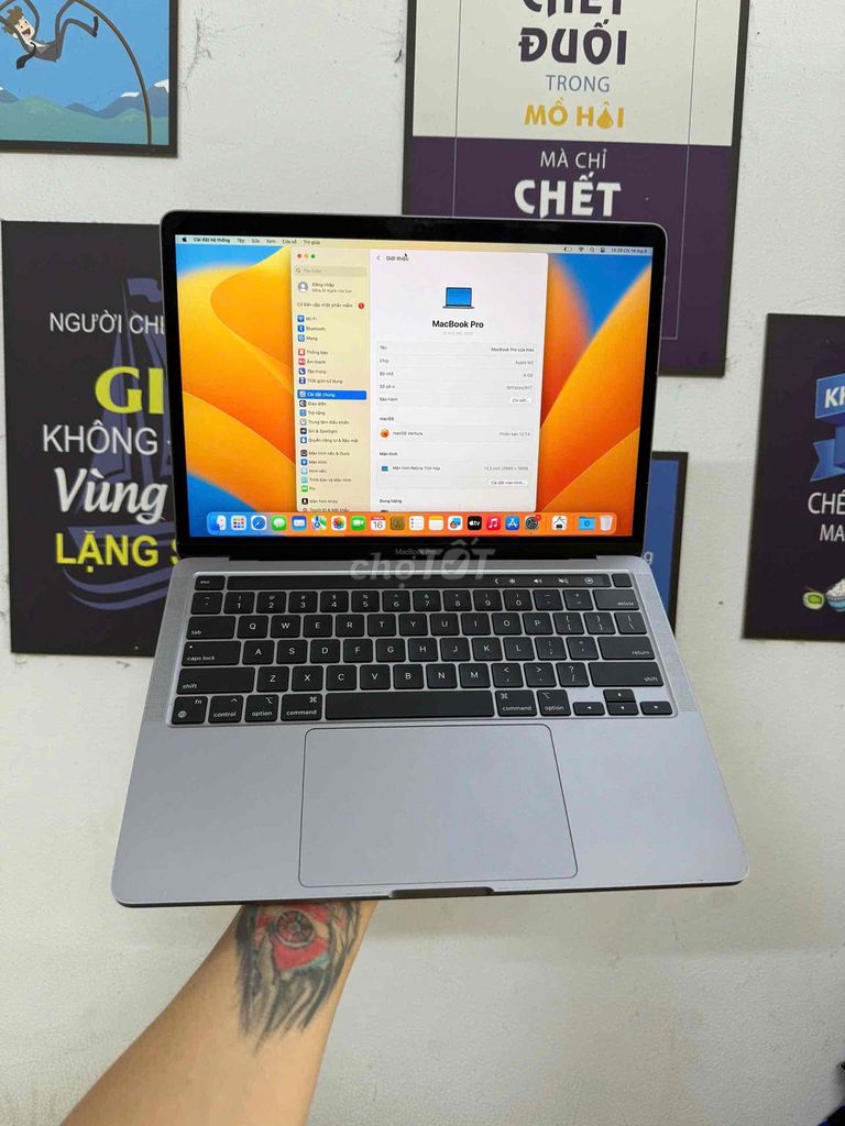 Apple Macbook Pro M2 8GB/256GB Xám Like New. Mua bán Laptop tại Quận Đống Đa Hà Nội được đăng bởi KT Hà Nội Mobile hình 1