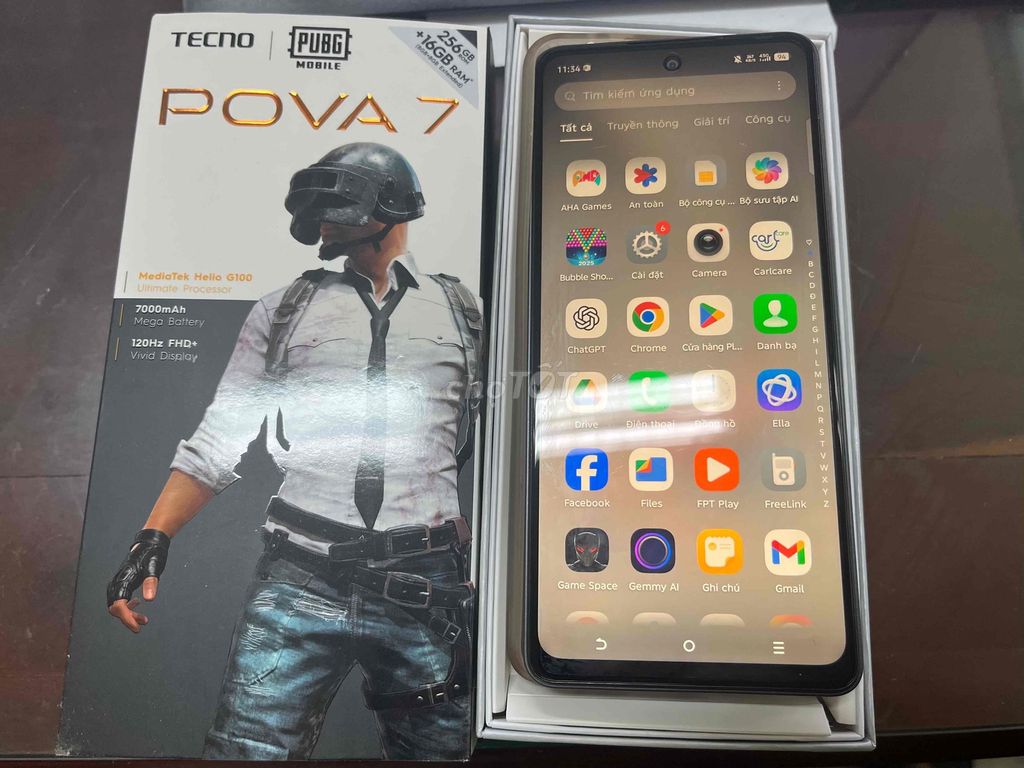 Dư dùng cần bán ĐT gaming Tecno POVA7 128gb còn bh. Mua bán Điện thoại tại Quận Cái Răng Cần Thơ được đăng bởi Ben Ben hình 1