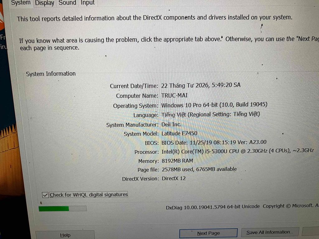 Dell Latitude E7450 i5-5300U 8GB/512GB. Mua bán Laptop tại Huyện Long Hồ Vĩnh Long được đăng bởi Đồ cũ đủ loại điện thoại loa anply máy tính hình 1