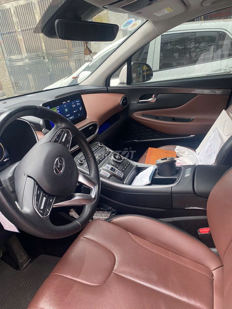 Hyundai SantaFe 2021 Xăng Trắng
