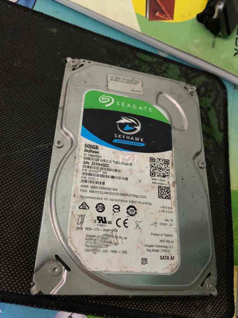 Ổ cứng HDD Seagate SkyHawk 500GB. Mua bán Linh kiện (RAM, Card...) tại Huyện Nhơn Trạch Đồng Nai được đăng bởi Thái Nguyễn hình 1