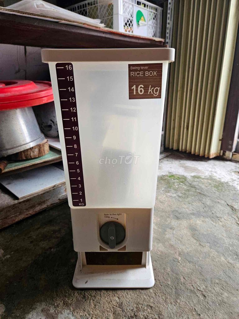 Thùng đựng gạo Tashuan TS 3626A 16kg. Mua bán Nội thất, đồ gia dụng khác tại Huyện Mỹ Xuyên Sóc Trăng được đăng bởi mr long hình 1