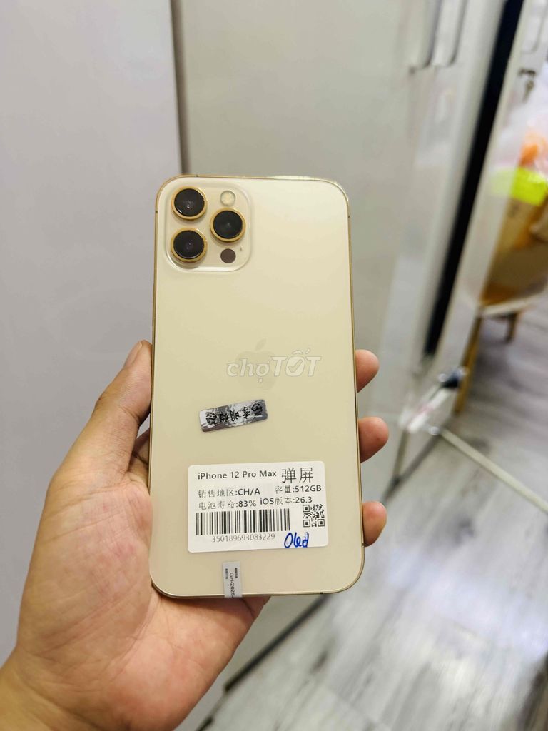 iPhone 12 Pro Max 512GB QT đẹp full chức năng. Mua bán Điện thoại tại Quận Hải Châu Đà Nẵng được đăng bởi Hoàng Táo 273 Nguyễn Hoàng hình 1