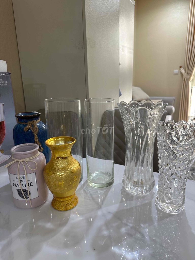Lọ cắm hoa thủy tinh. Mua bán Cây cảnh, đồ trang trí tại Quận 10 Tp Hồ Chí Minh được đăng bởi Tran Thuy hình 1