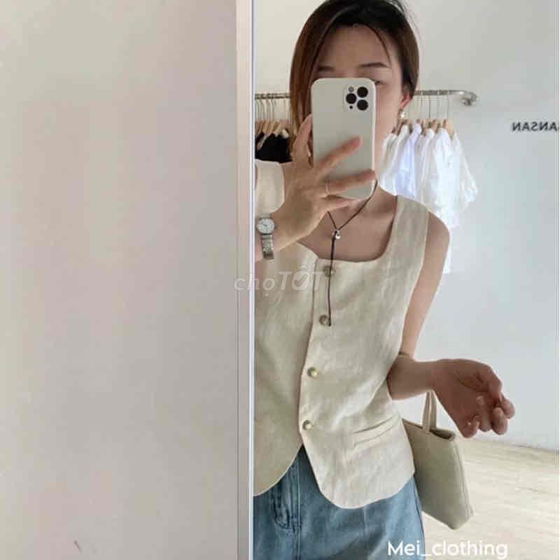 Áo gile nữ Vải Be Đơn giản size S. Mua bán Quần áo tại Quận Thanh Xuân Hà Nội được đăng bởi Phương Thảo hình 1