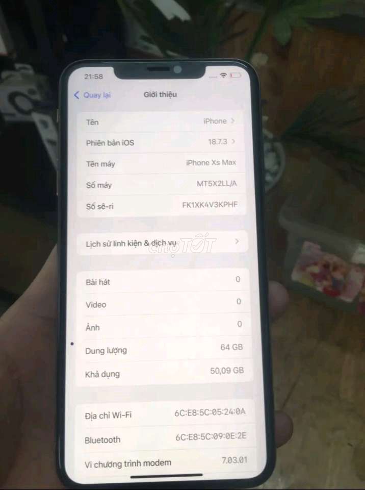 Apple iPhone Xs Max 64GB Vàng gold. Mua bán Điện thoại tại Huyện Cẩm Mỹ Đồng Nai được đăng bởi Thị Nga Nguyễn hình 1