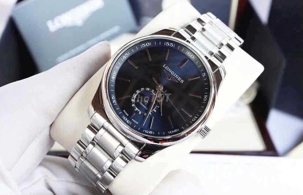 ĐH Nam Longines Moonphase Dial Blue siêu đẹp