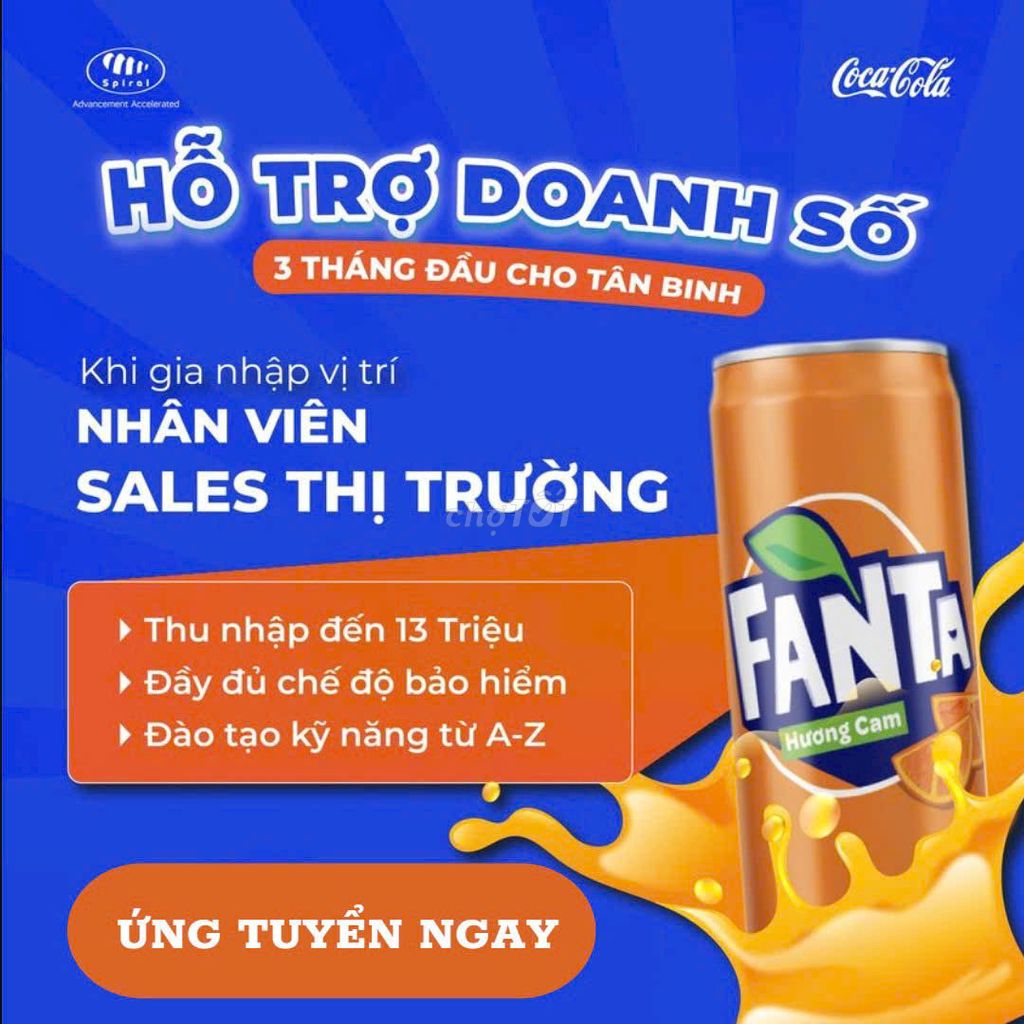 Tuyển dụng nhân viên sale thị trường Coca - Cola