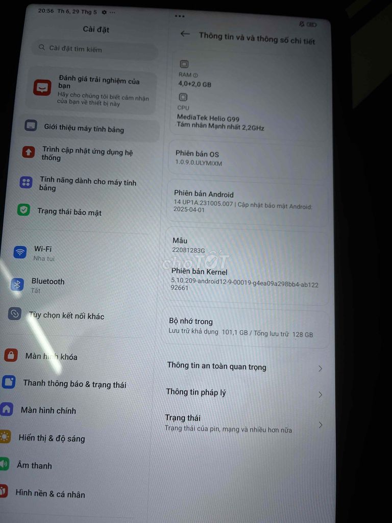 Xiaomi Redmi Pad 6GB/128GB Bạc. Mua bán Máy tính bảng tại Quận 12 Tp Hồ Chí Minh được đăng bởi Khôi Nguyễn Phước hình 1