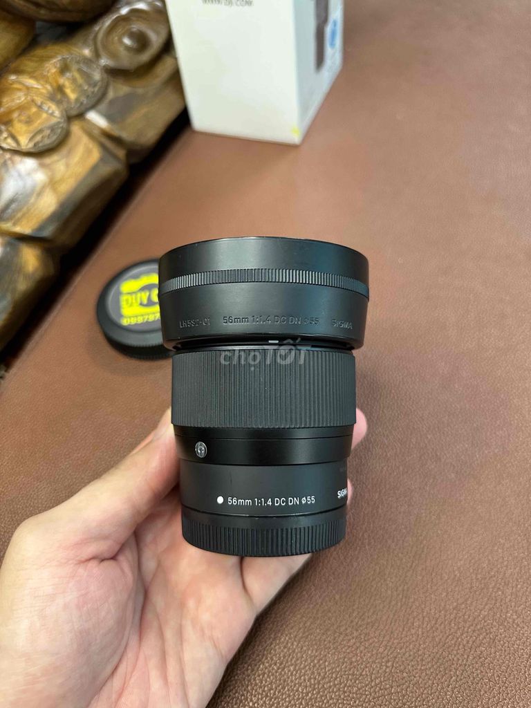 Ống kính Sigma 56 F1.4 M Đen. Mua bán Máy ảnh, Máy quay tại Quận Bình Tân Tp Hồ Chí Minh được đăng bởi Phạm Phú Duy hình 1