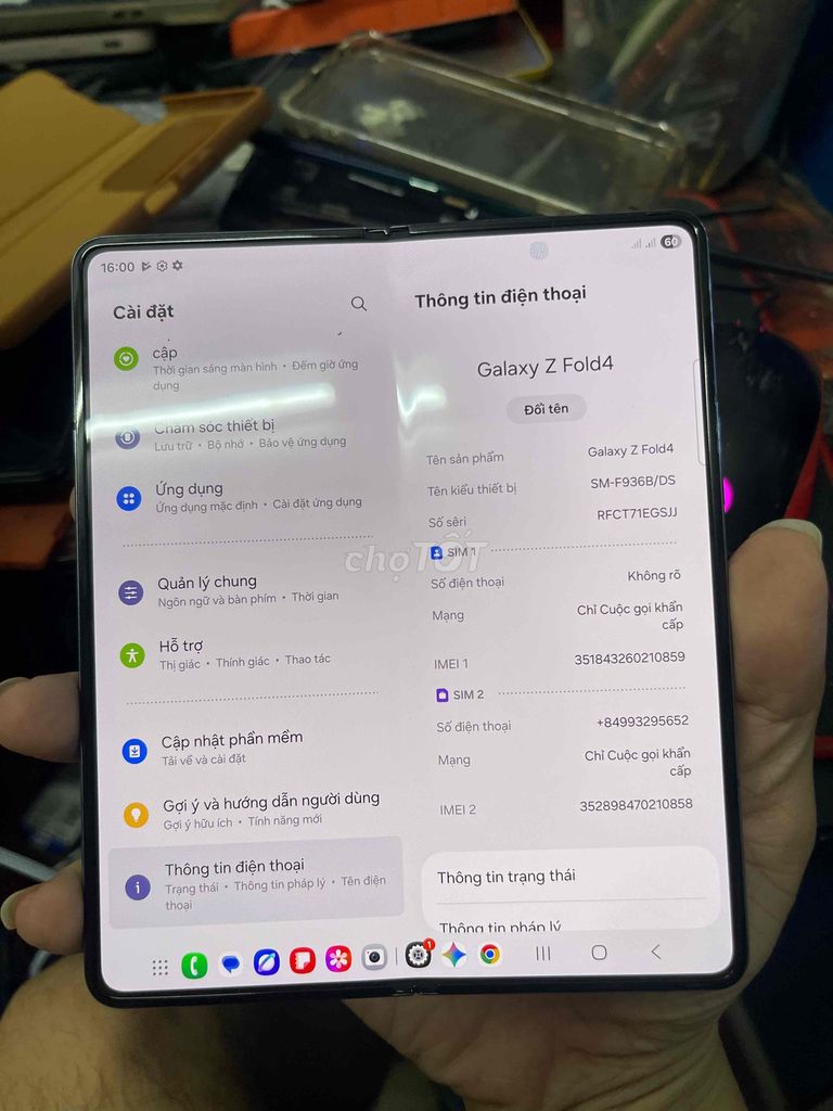 Samsung Galaxy Z Fold4 12GB/256GB. Mua bán Điện thoại tại Quận Nam Từ Liêm Hà Nội được đăng bởi bui van ai hình 1