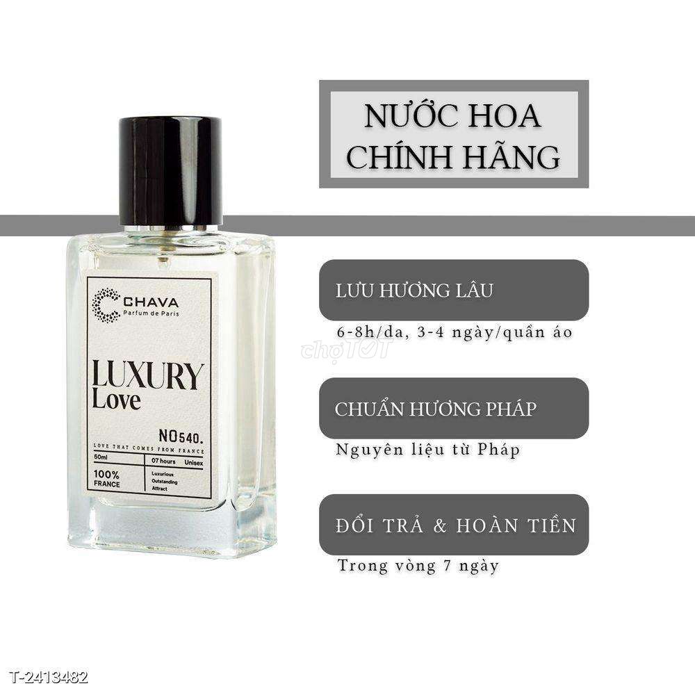 Nước hoa Chava Luxury N0540 Unisex 50ml Pháp. Mua bán Nước hoa tại Quận Hà Đông Hà Nội được đăng bởi Cường Huế hình 1