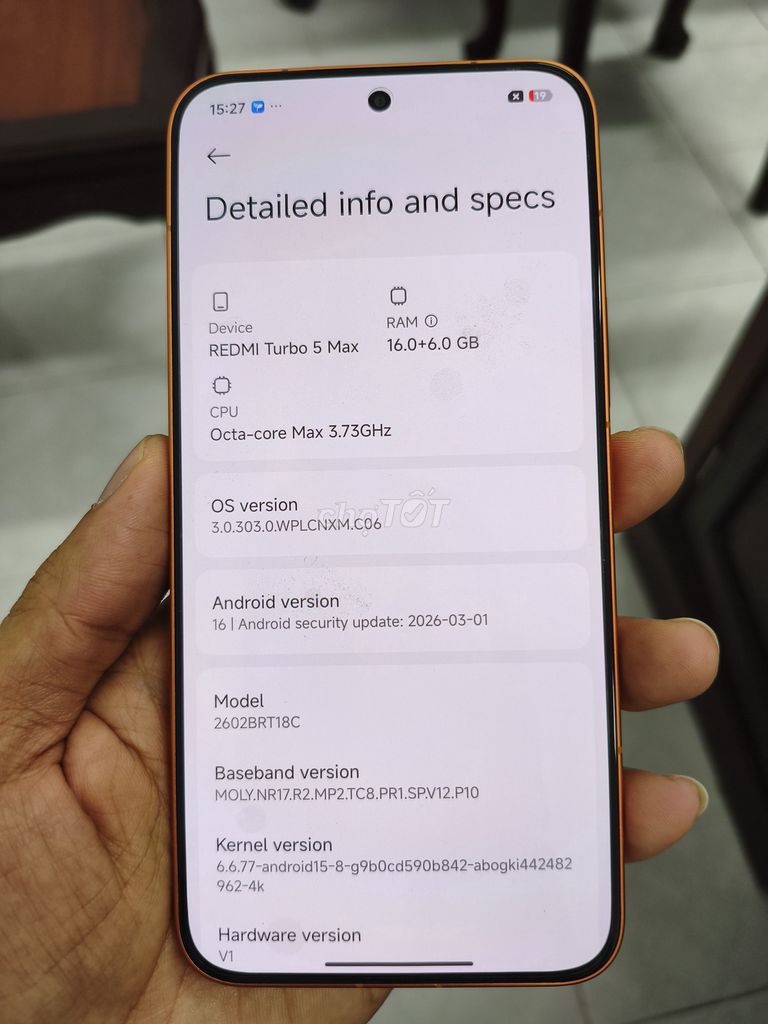Xiaomi Redmi Turbo 5 Max 16GB/256GB. Mua bán Điện thoại tại Quận Ninh Kiều Cần Thơ được đăng bởi Tuấn hình 1