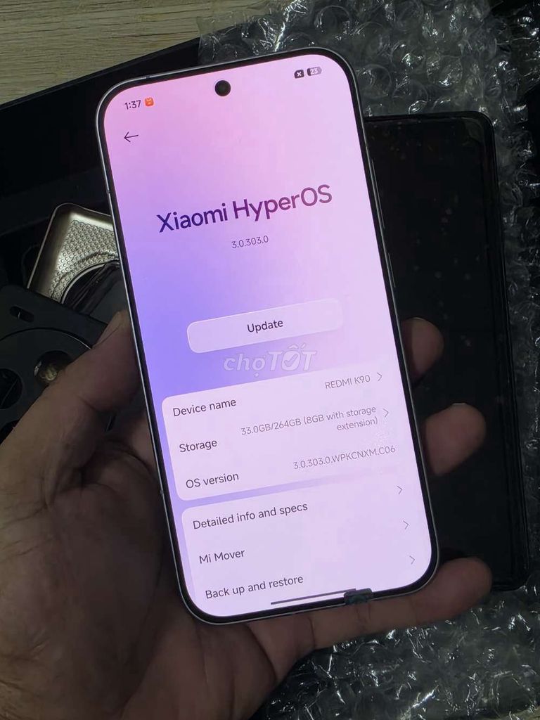 Xiaomi Redmi K90 256GB Bạc 8GB Like New. Mua bán Điện thoại tại Quận Nam Từ Liêm Hà Nội được đăng bởi TẠP HÓA ĐIỆN THỌAI TÀU hình 1