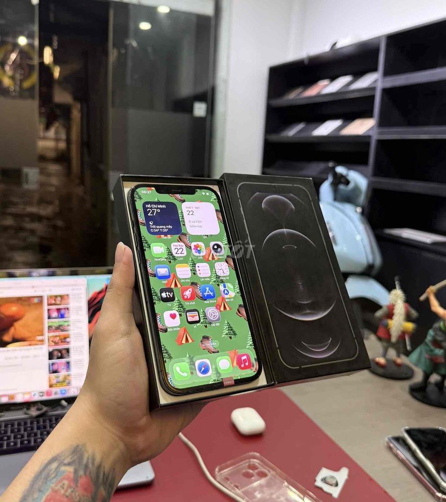 Apple iPhone 12 Pro Max 512GB Xanh Zin All. Mua bán Điện thoại tại Quận Đống Đa Hà Nội được đăng bởi KT Hà Nội Mobile hình 1