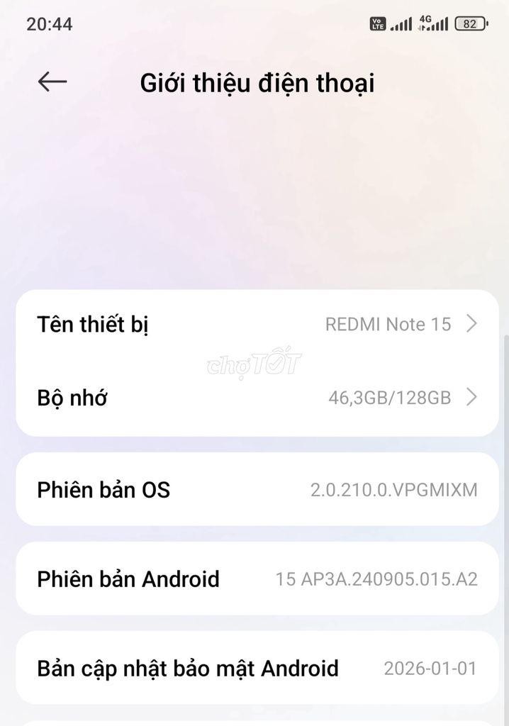 Xiaomi Redmi Note 15 128GB. Mua bán Điện thoại tại Huyện Quảng Hòa Cao Bằng được đăng bởi Ly hình 1